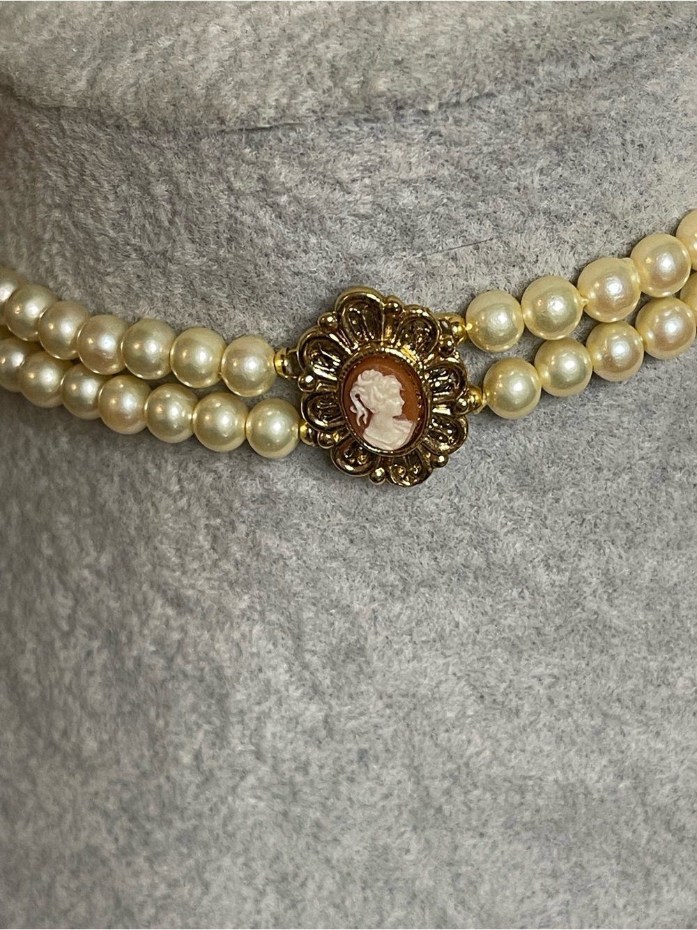 Vintage cameo necklace